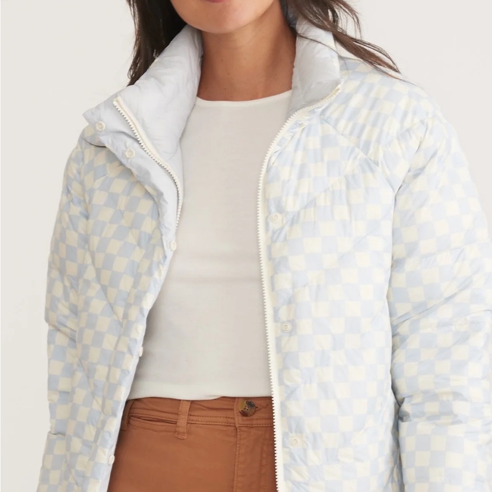 Marine Layer arctic ice reversible puffer jacket size medium new NWT - Picture 3 of 10